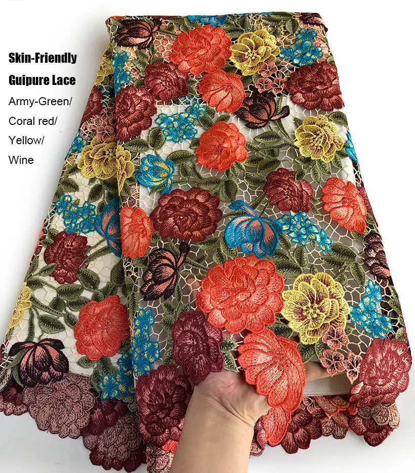 Skin friendly 5 Yards Top Class Guipure Lace