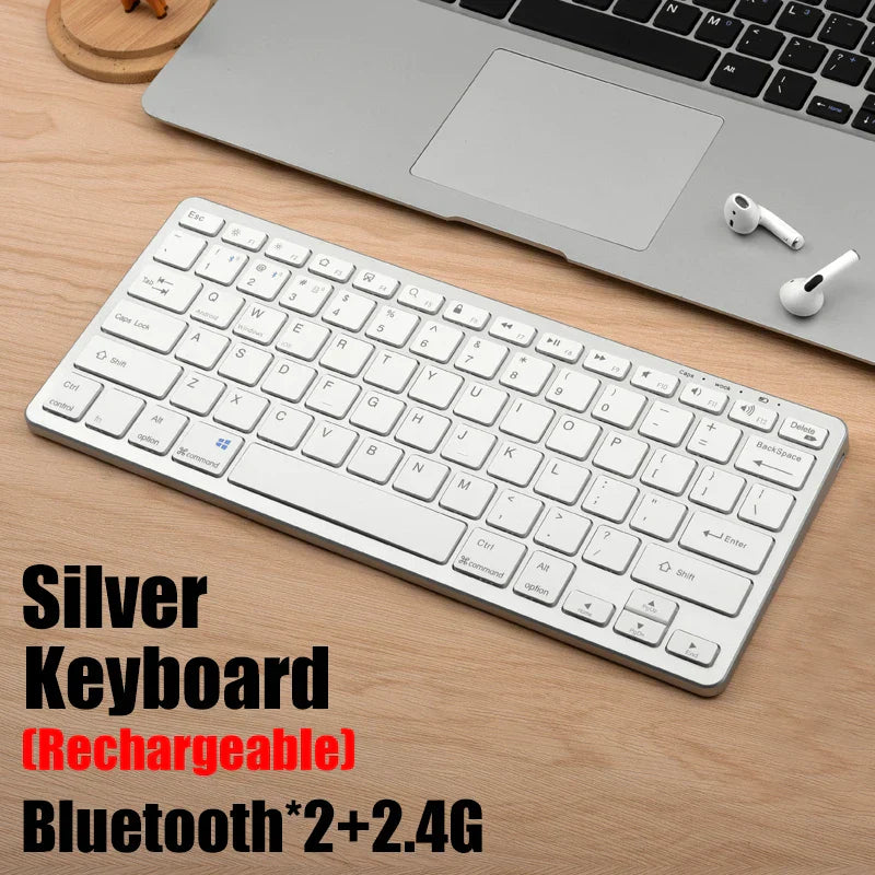 Wireless Keyboard Bluetooth 5.0&2.4G Mini Multimedia teclado bluetooth