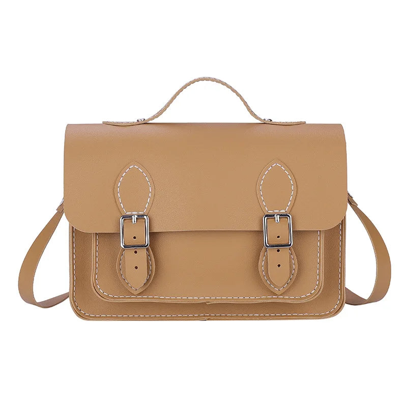 DIY Leather Cambridge Bag Handmade Sewing Women Crossbody