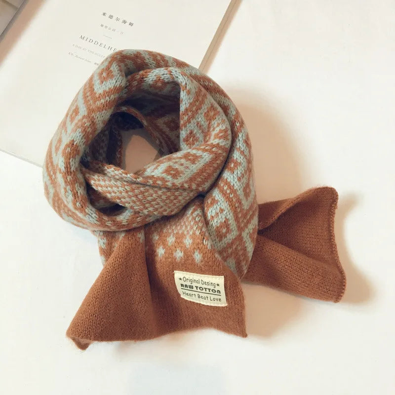 Winter Children Scarf Knitted Wool Scarf For Kids