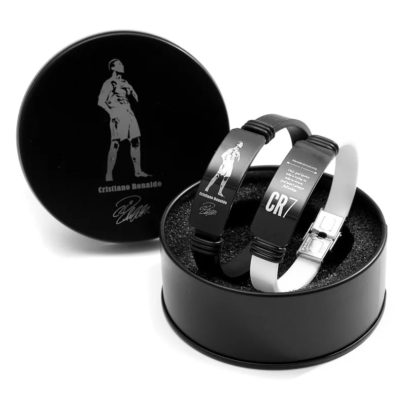 Football Star Player Messi Bracelet Stainless Steel Adjustable