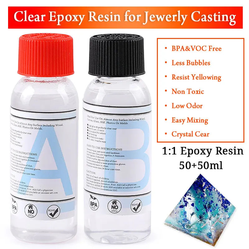 Epoxy Resin Kit for Beginners Silicone Resin Mold