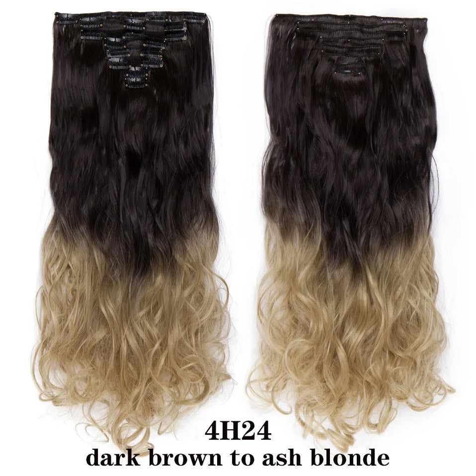 HAIRRO 24Inches 170g 36 Colors Long Straight Synthetic