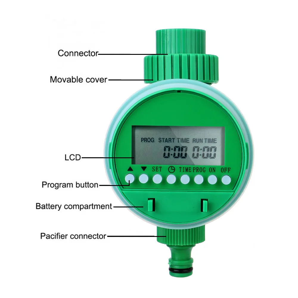 Intelligence Garden Water Timer Valve Watering Control Device