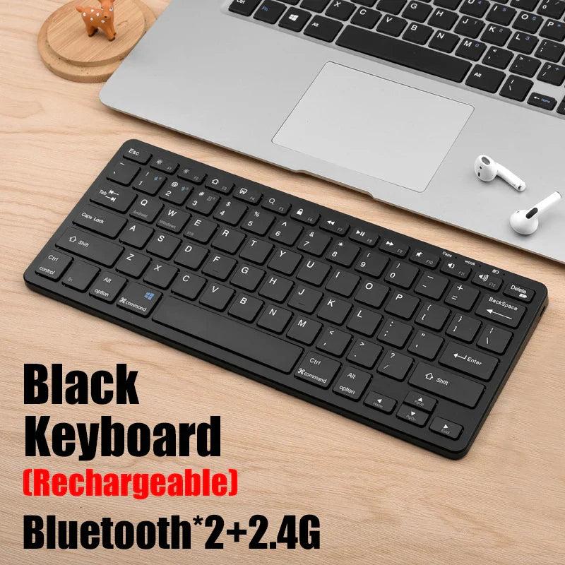 Wireless Keyboard Bluetooth 5.0&2.4G Mini Multimedia teclado bluetooth