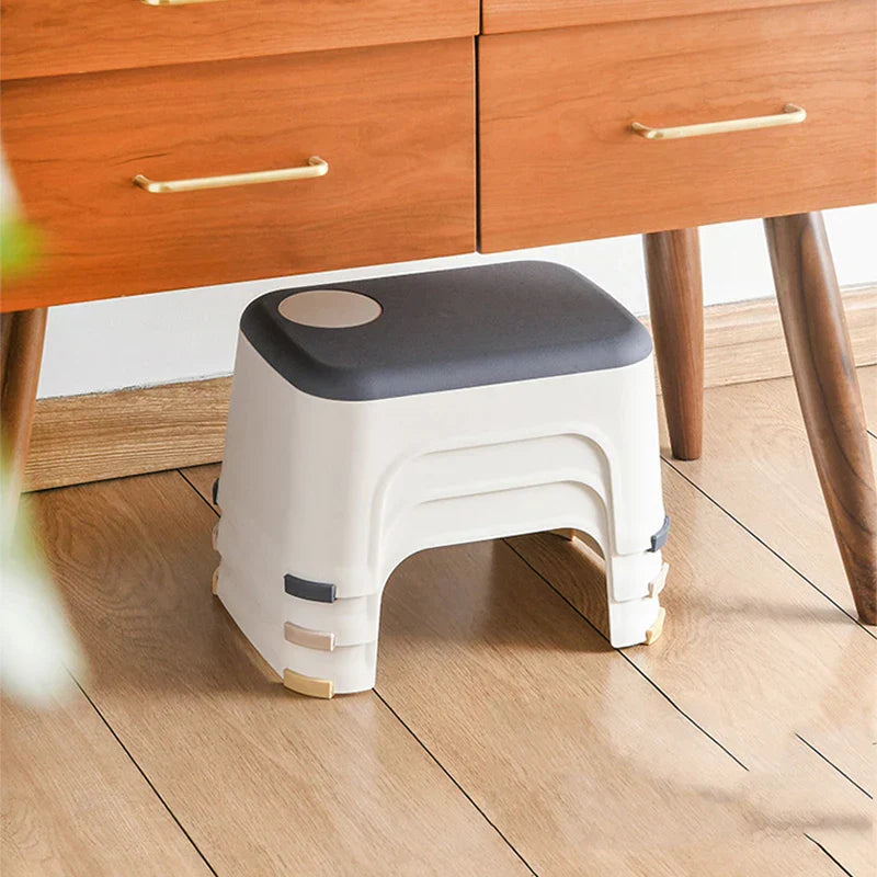 Thicken Plain Bathroom Stools Living Room Non-slip Bath