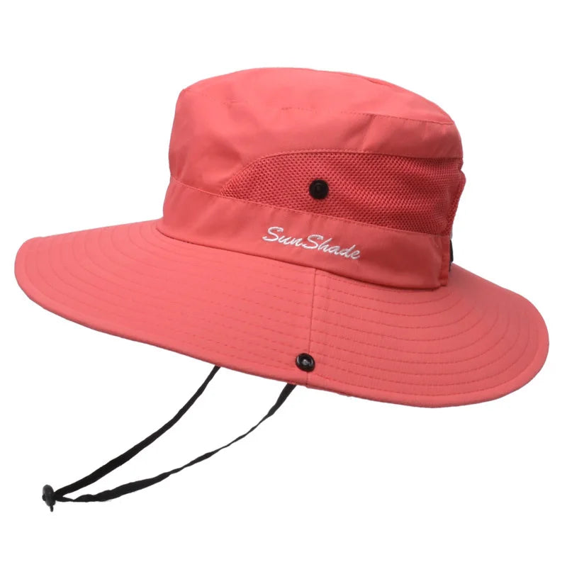 Parent-child Unisex Summer Foldable Sun Fisherman Hat Men