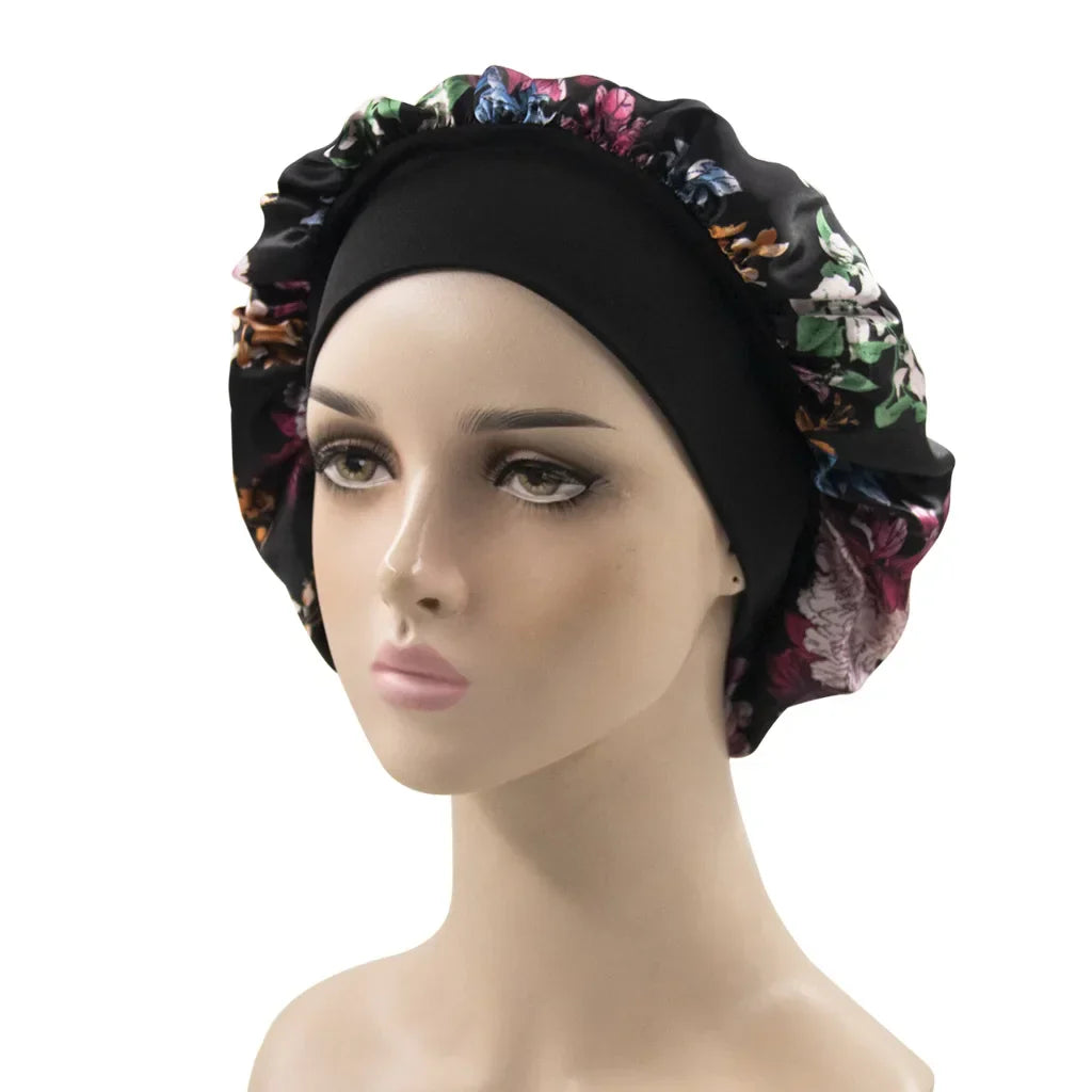 Multicolor Printed African Pattern Nightcap Set