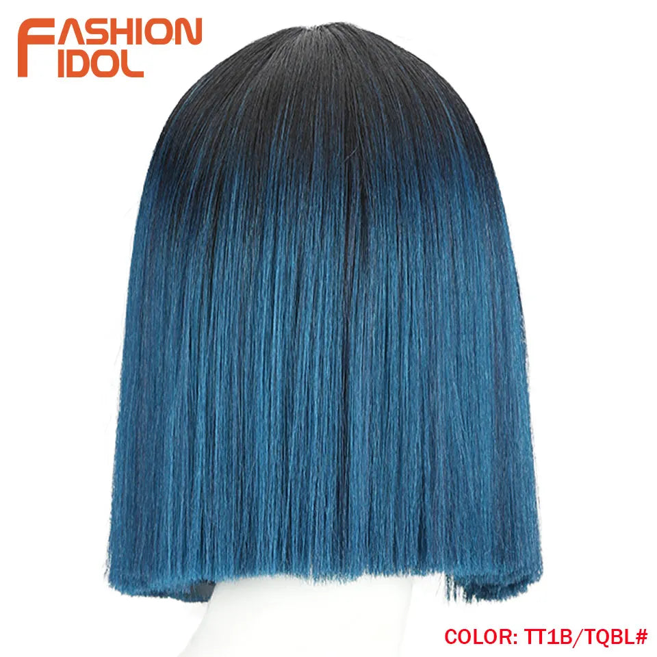 FASHION IDOL 10 Inch Bob Wigs Straight Hair