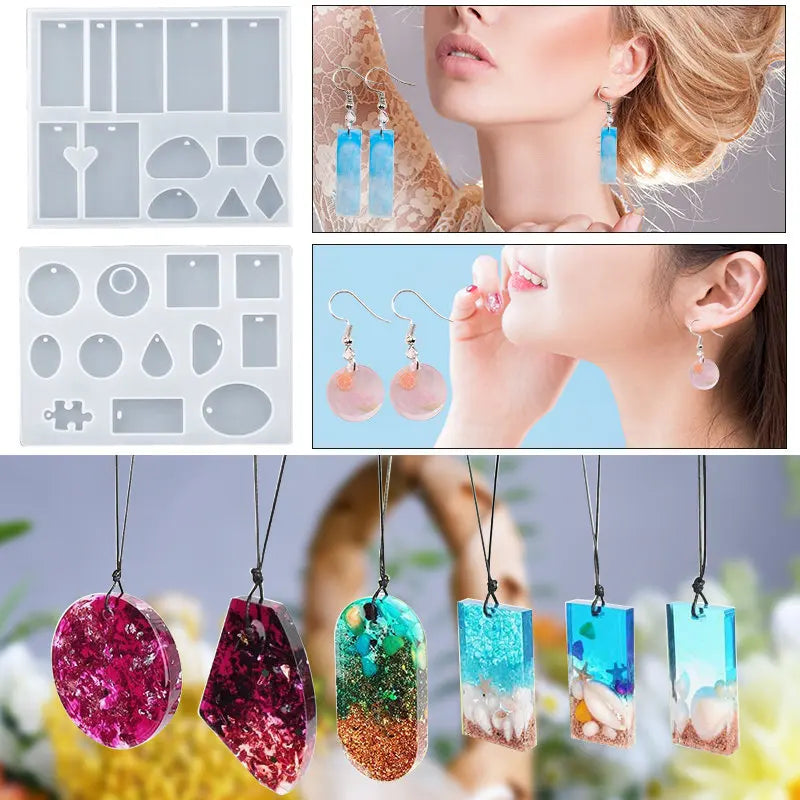 Silicone Mold For Epoxy Resin Set Jewelry Casting