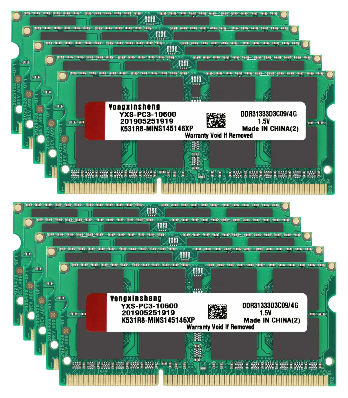 10 pieces set DDR3 DDR3L RAM 4GB 8GB
