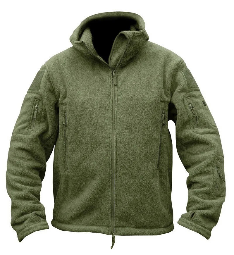 TACVASEN Winter Hooded Fleece Jackets Mens Zipper Pockets