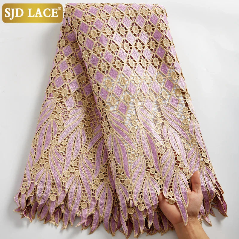 SJD LACE 2024Skin Friendly Classic African Eembroidery Guipure