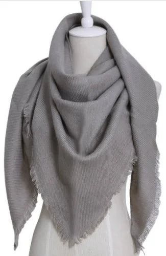 2024 New Fashion Winter Warm Triangle Scarf For