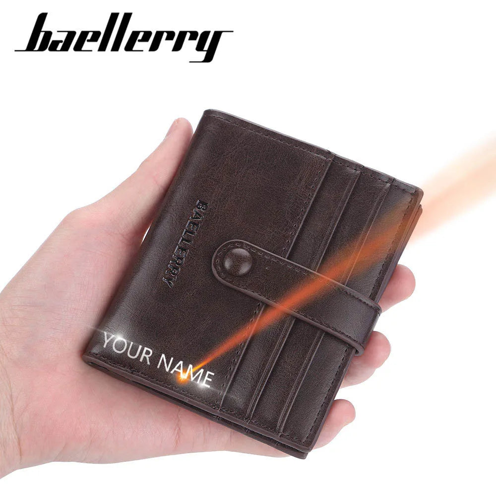 2022 Mini Men's Card Wallet – Customized PU Leather with 14 Card Holders