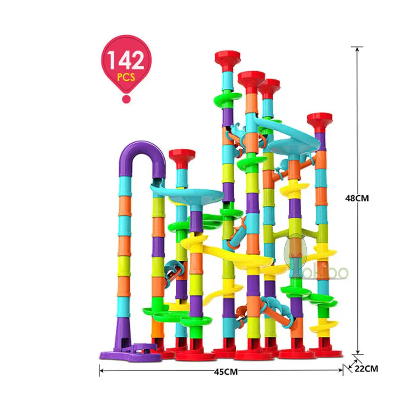Marble Run Race Track Building Blocks Kids 3D