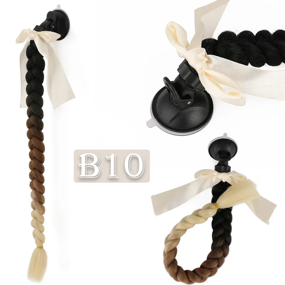 S-noilite Synthetic New Arrival Helmet Hair Ponytail Braid