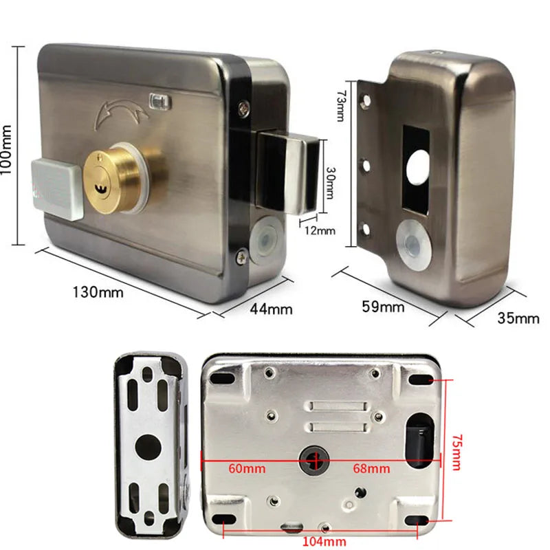 Intelligent Door Lock Video Intercom Compatible Electric Lock