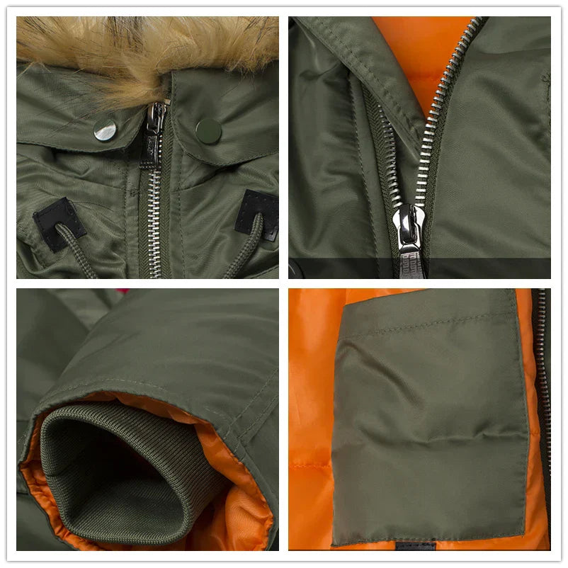 2023 Winter N3B Long Tactical Puffer Coat