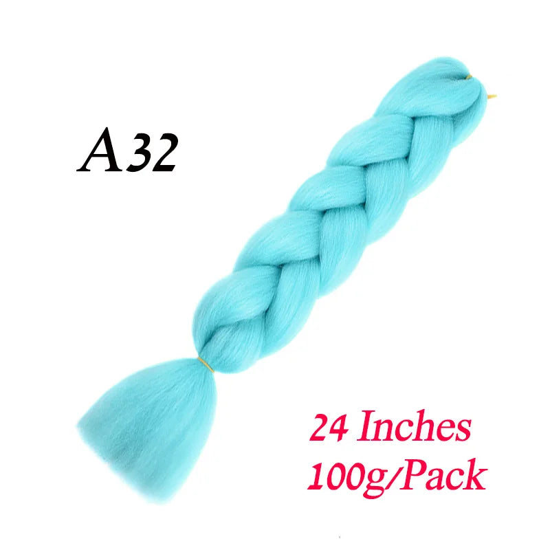 Synthetic Jumbo Braiding Hair Extension 24 " Heat