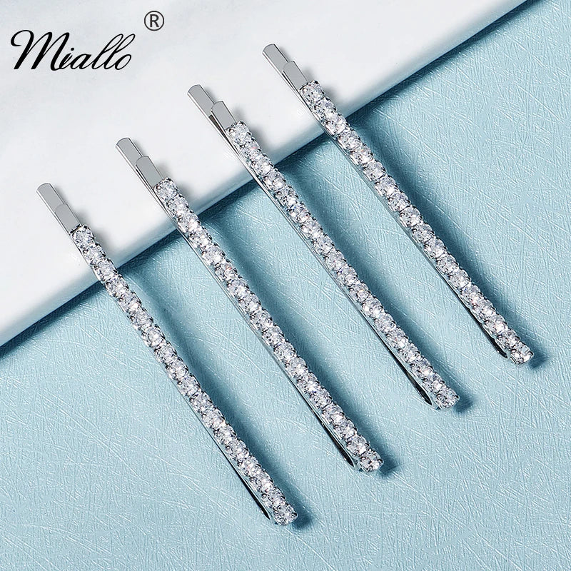Miallo Fashion Rhinestone Hair Clips for Women Girls