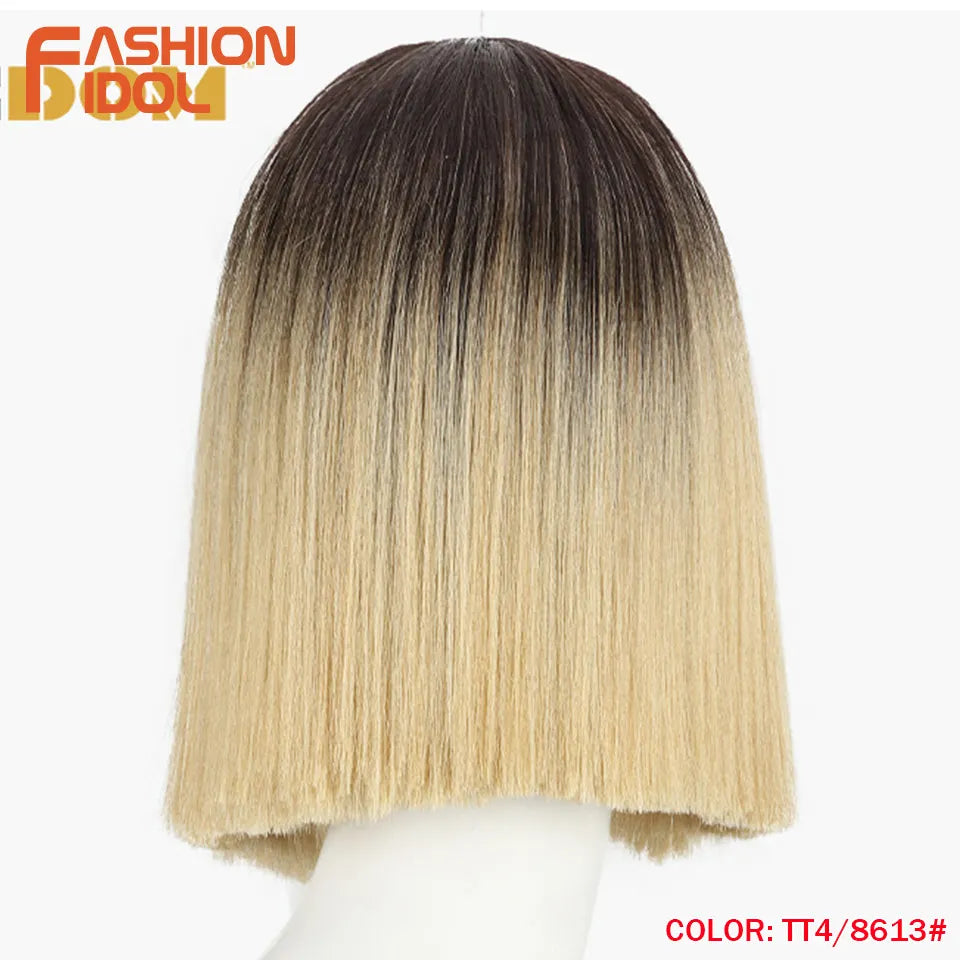 FASHION IDOL 10 Inch Bob Wigs Straight Hair