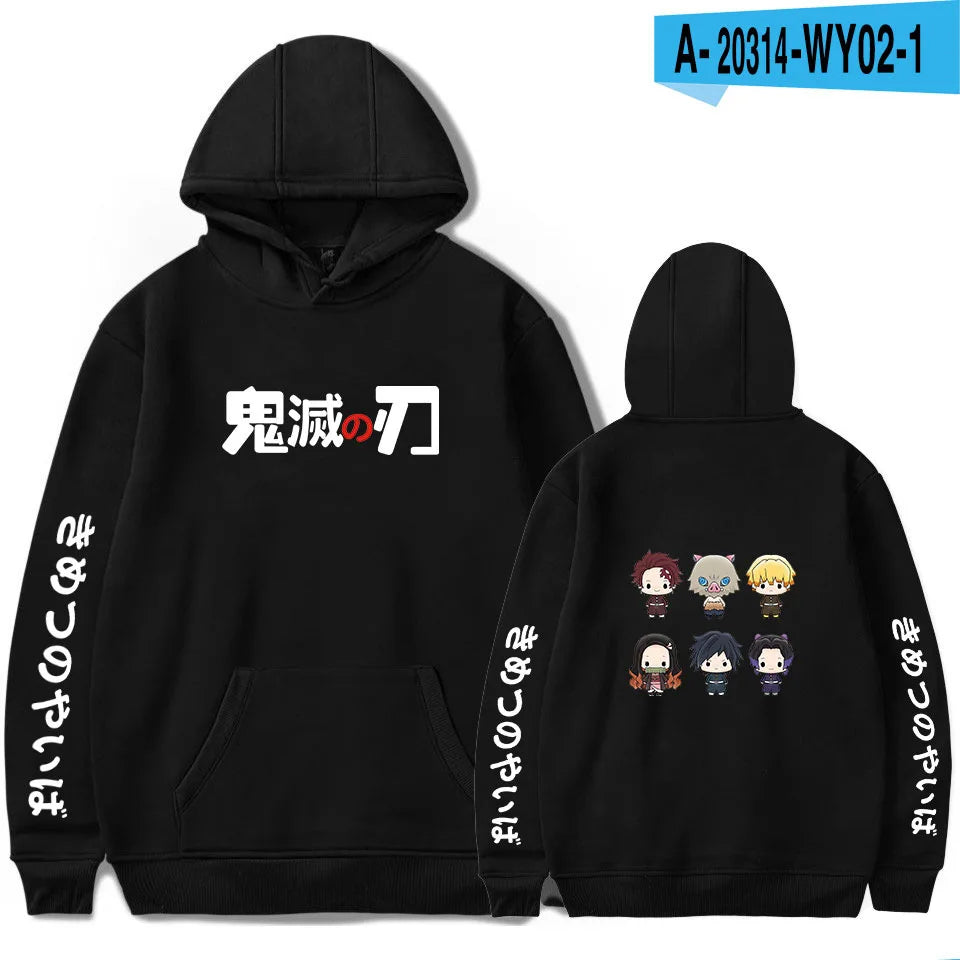 Anime Hoodie Demon Slayer Oversized Hoodies Sweatshirts Men/Womens