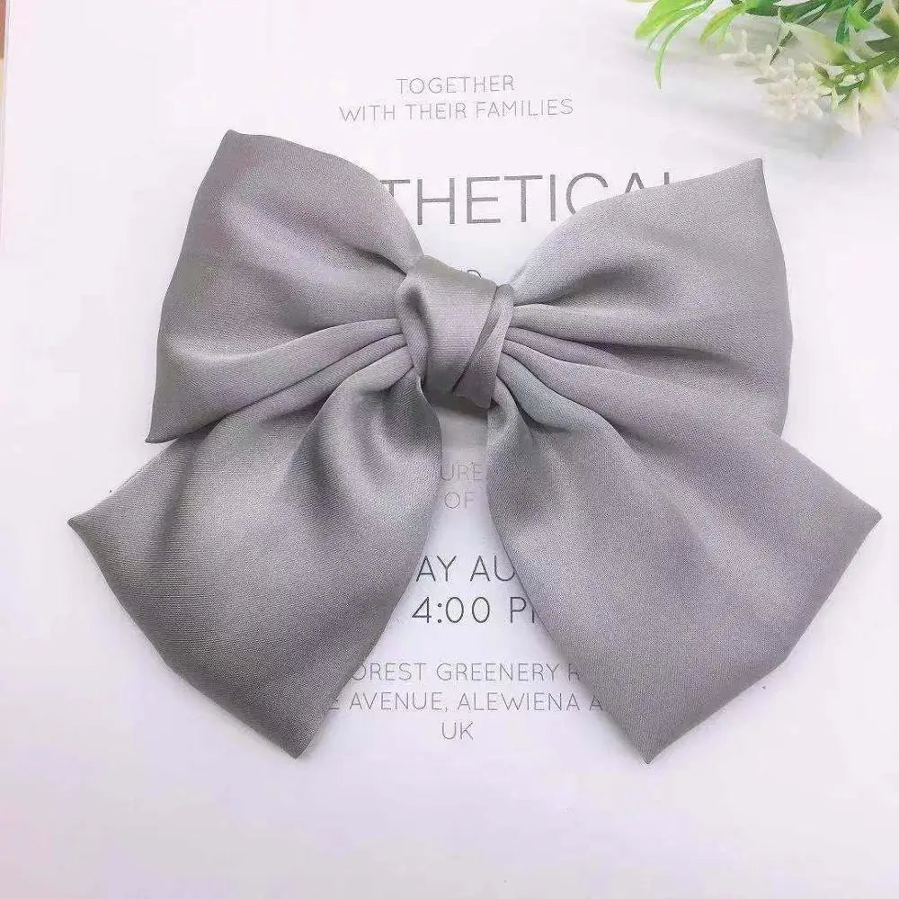Fashion Ribbon Hairgrips Big Large Bow Hairpin For