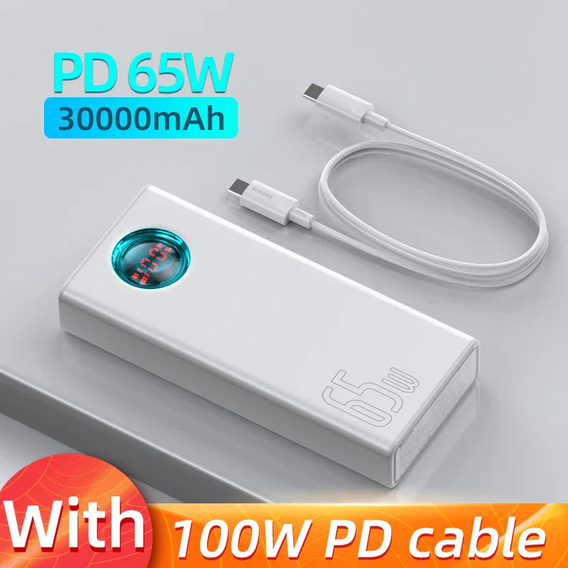 Baseus PD 65W Power Bank 30000mAh Fast Charging