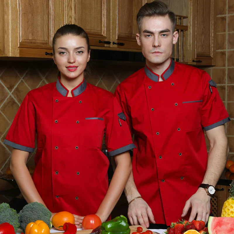 chef shirt Chef Jacket Long Adjustable Sleeve Men
