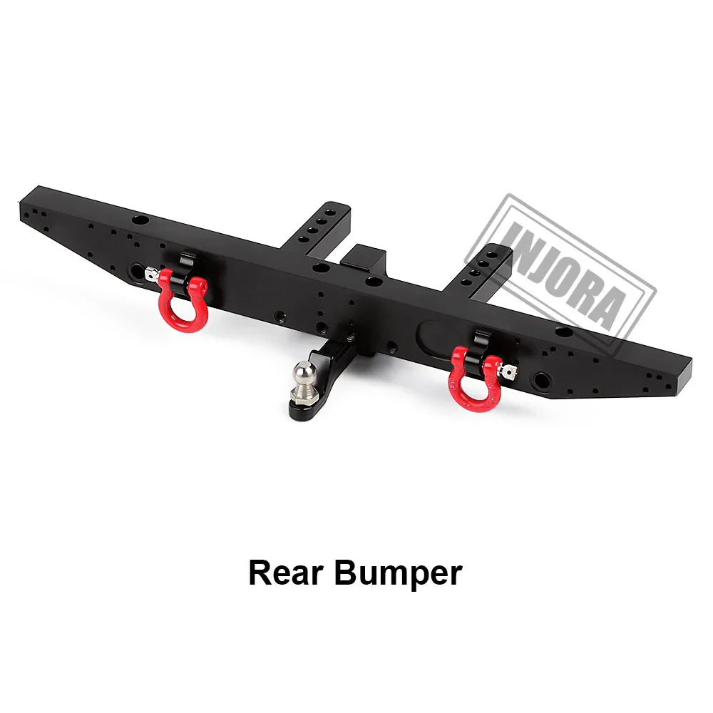 INJORA RC Car Classic Metal Front Rear Bumper