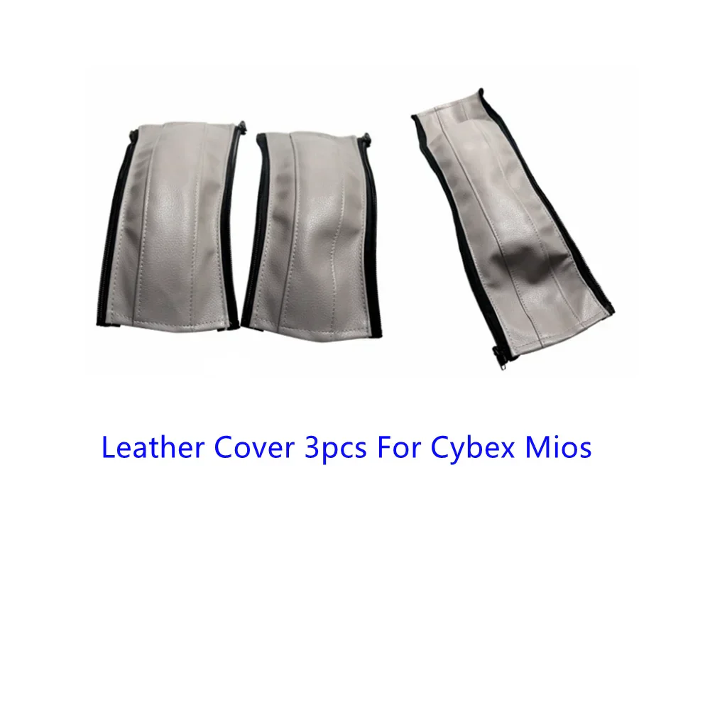 Stroller PU Leather Handle Covers Fit Cybex Mios