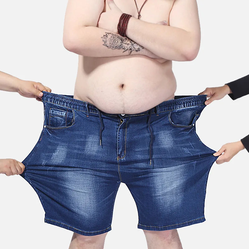 Plus size men's denim shorts plus size 12XL