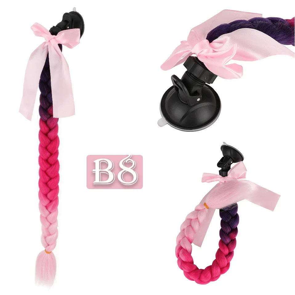 S-noilite Synthetic New Arrival Helmet Hair Ponytail Braid