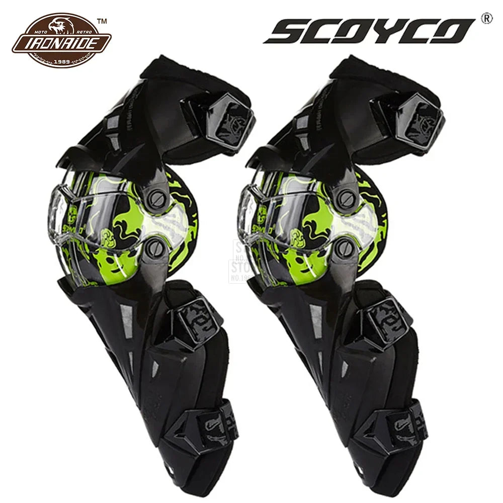 SCOYCO Motorcycle Knee Protection Motocross Protector Pads Guards Motosiklet Dizlik Moto Joelheira Protective Gear Knee Pads