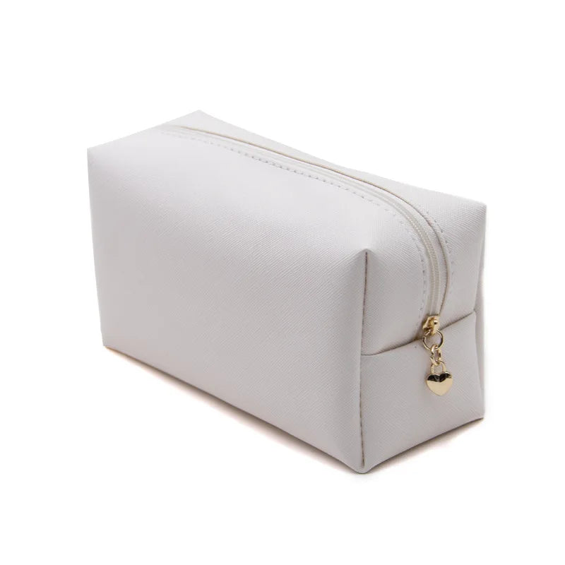 Personalized Embroidery Small Makeup Bag PU Leather Travel