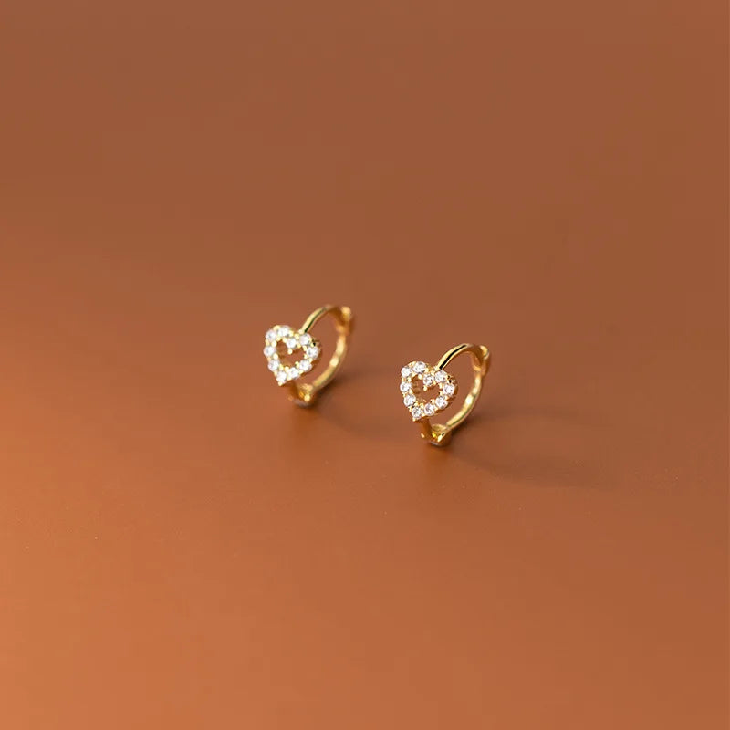 WOOZU 925 Sterling Silver INS Minimalism Sweet Love