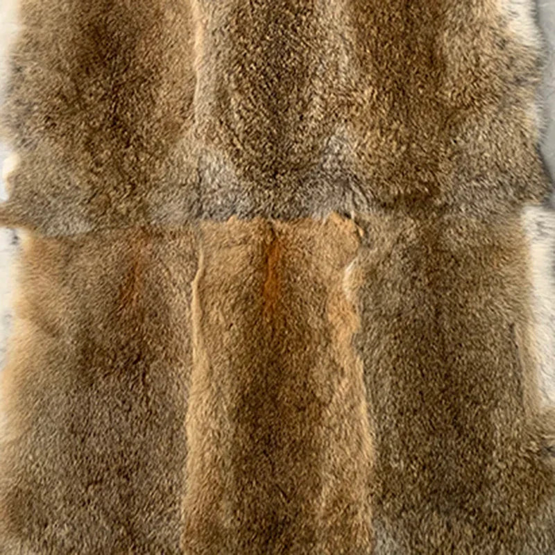 50x100cm Natural Rabbit Fur Patchwork Skin Crafts Sewing