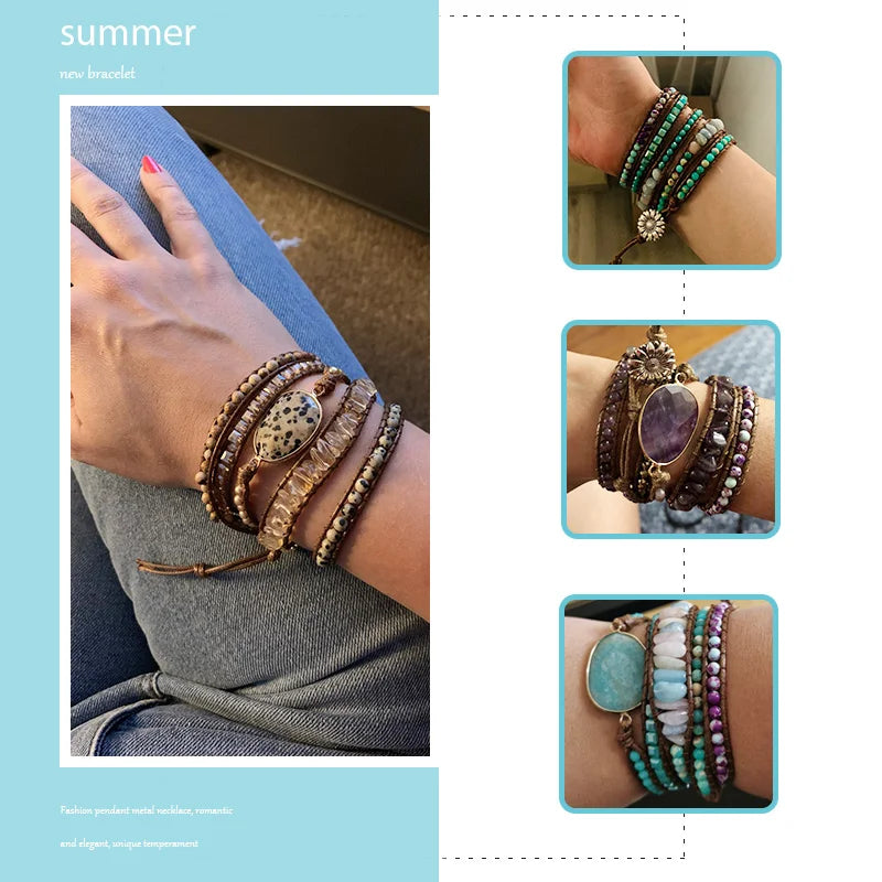 RH Fashion Handma Bohemian Jewelry Boho Bracelet Mixed