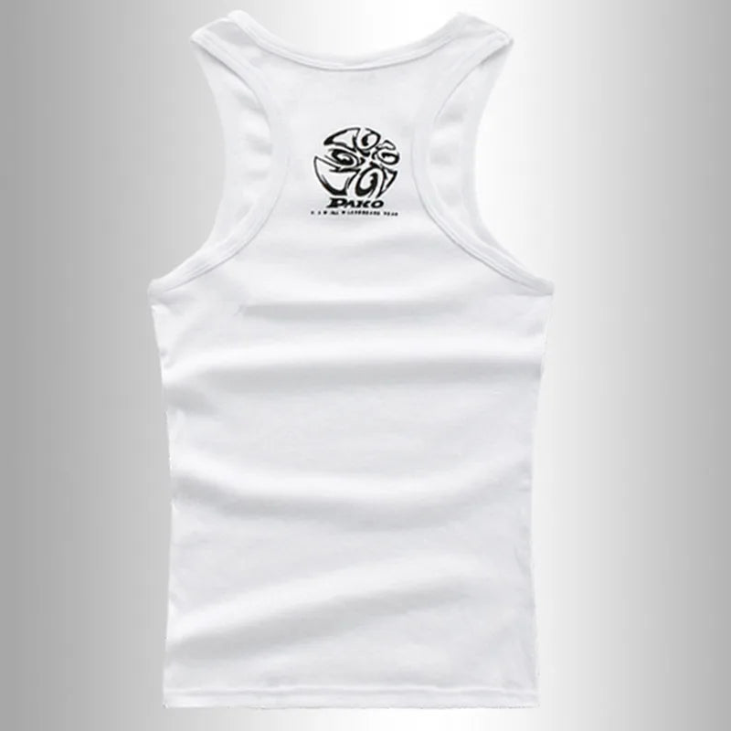 Tank Tops Men Cotton Running Vest Fitness Cool