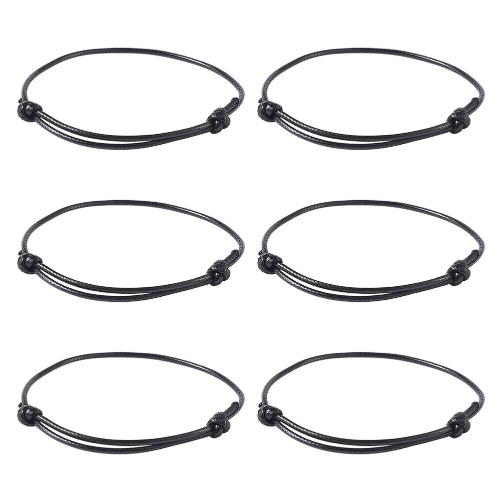 50pcs/lot Unisex Woven Korean Waxed Polyester Cord Bracelet