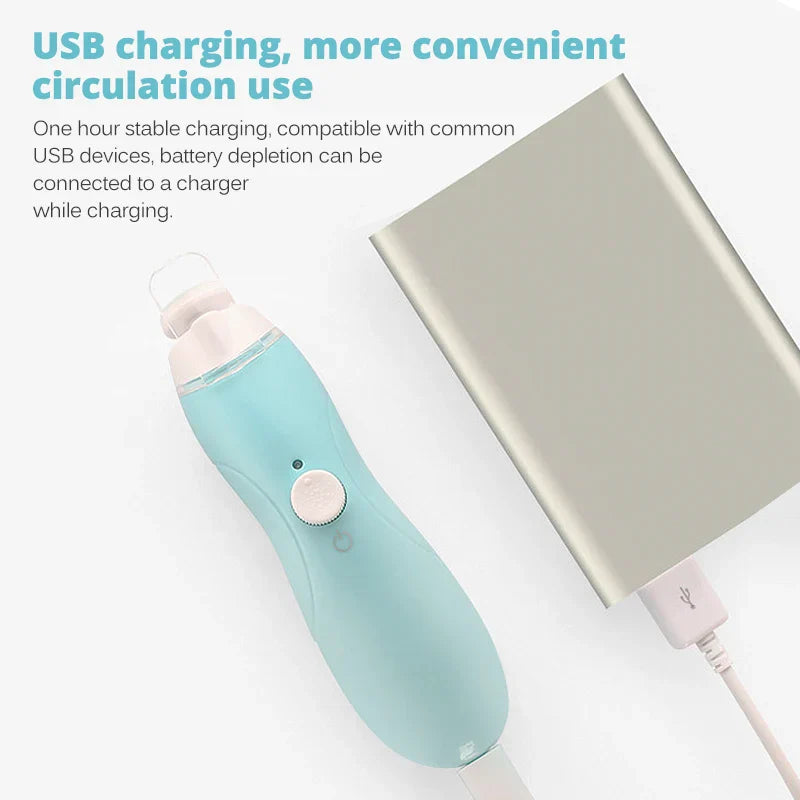 Electric Baby Nail Trimmer USB Charging Kids Infant