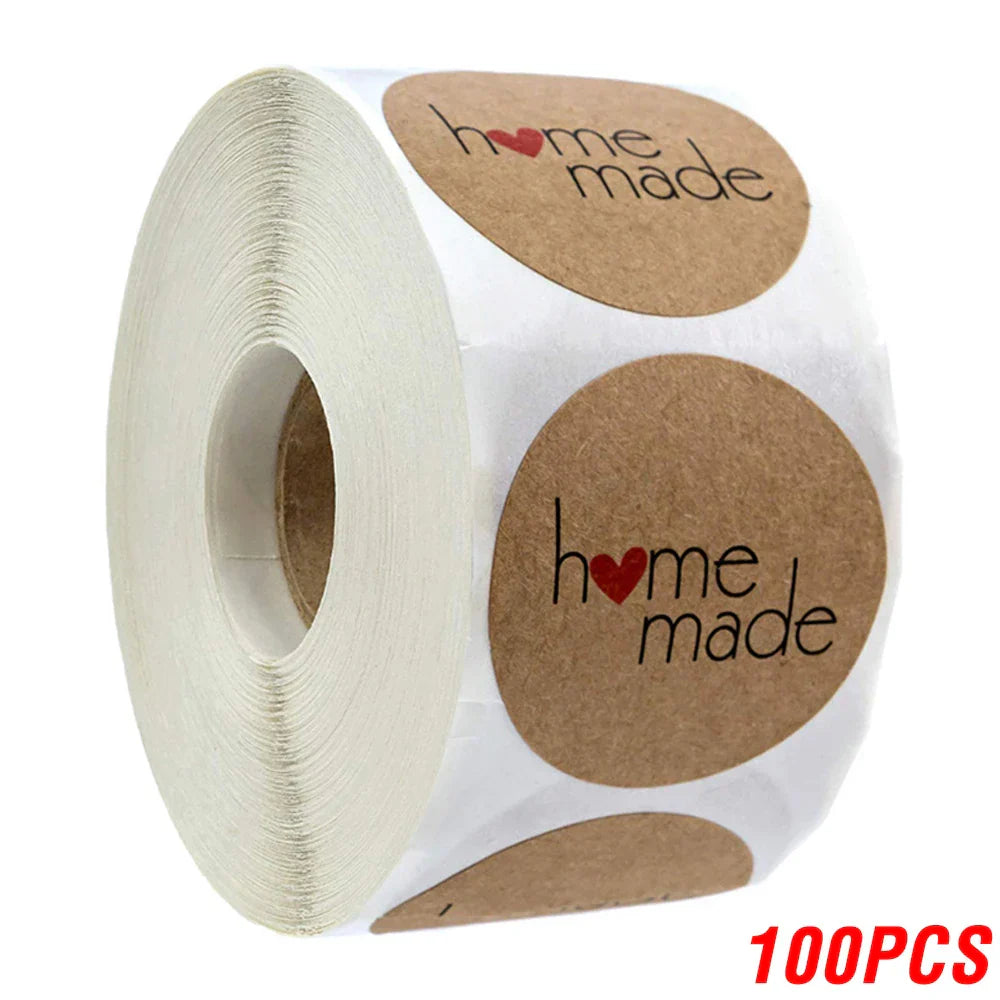 100500pcs Vintage Kraft Paper Stickers Scrapbook Gift Stationery