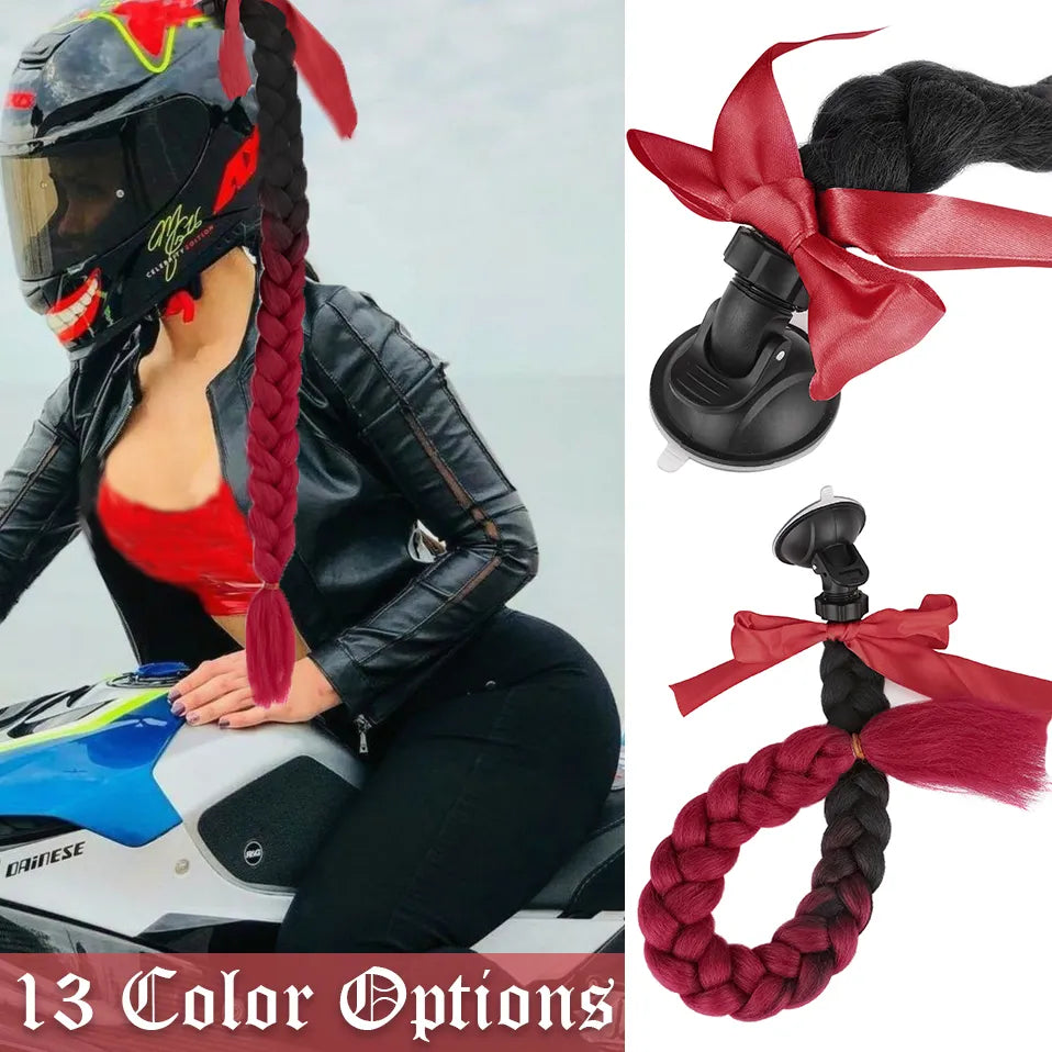 S-noilite Synthetic New Arrival Helmet Hair Ponytail Braid