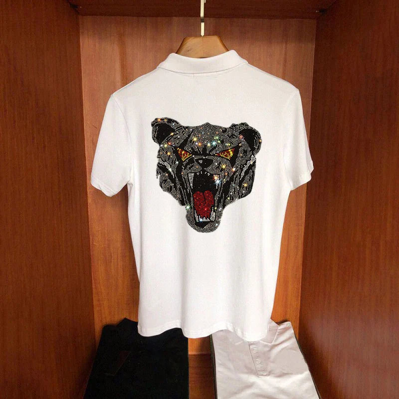 Summer Men's T-Shirt Pure Cotton Casual Polo Male