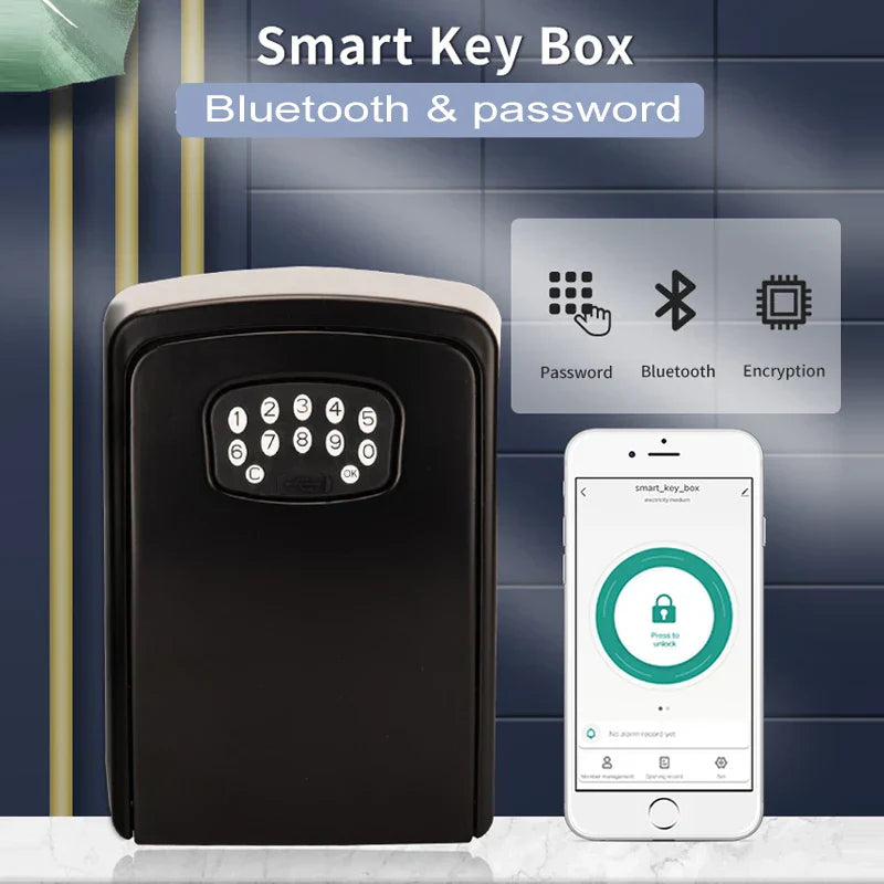 Tuya Smart Key Lock Box Wall Mounted Aluminum