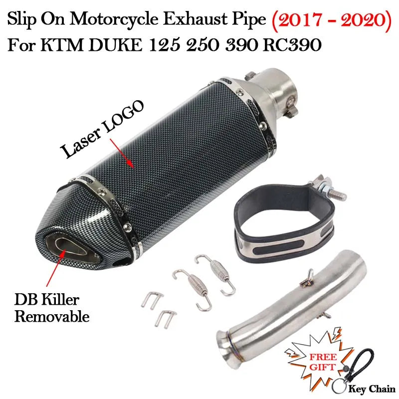 Slip on 51mm Motorcycle Exhaust System Muffler Escape