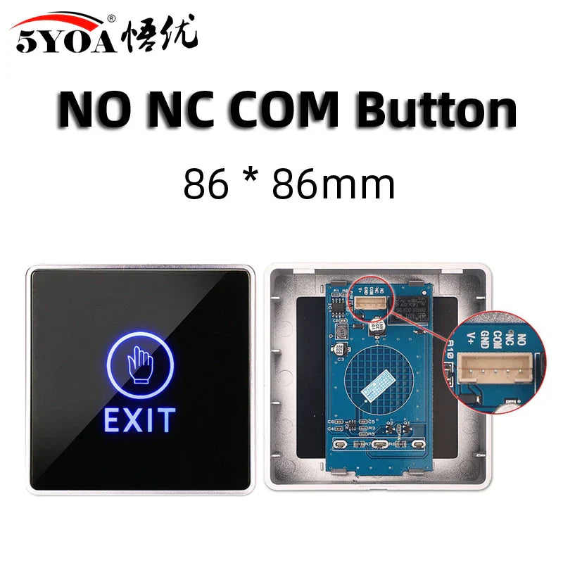 Access Button Door Exit Push Switch No Touch