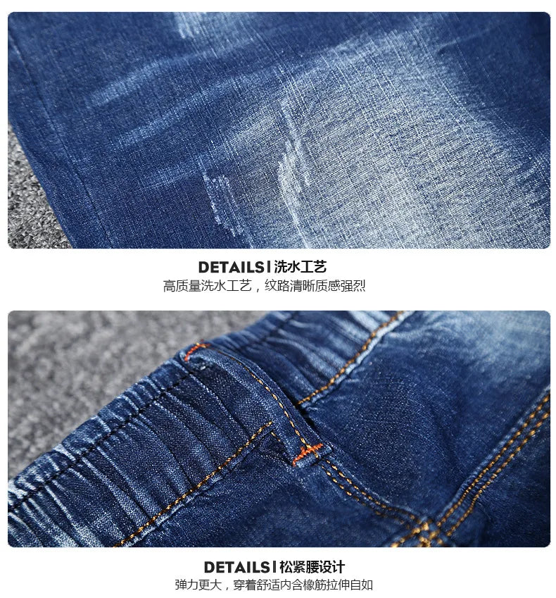 Plus size men's denim shorts plus size 12XL