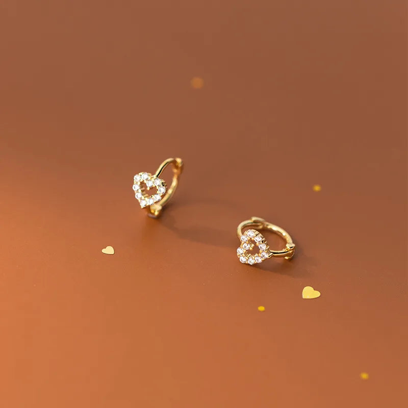 WOOZU 925 Sterling Silver INS Minimalism Sweet Love